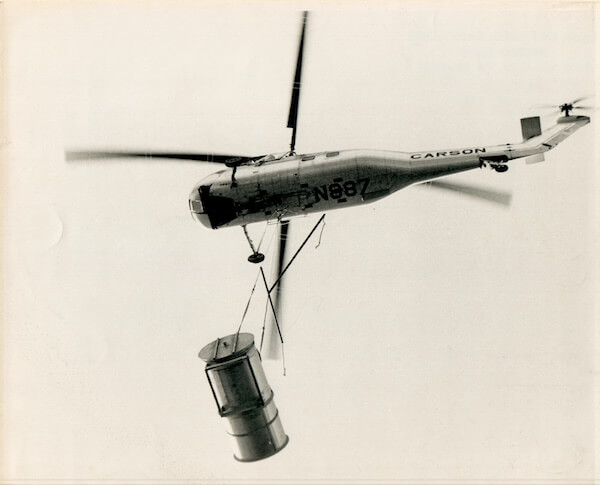 hot oil heater on helicopter