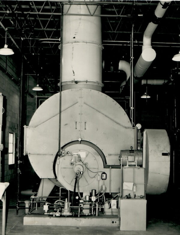 textile oil heater in plant
