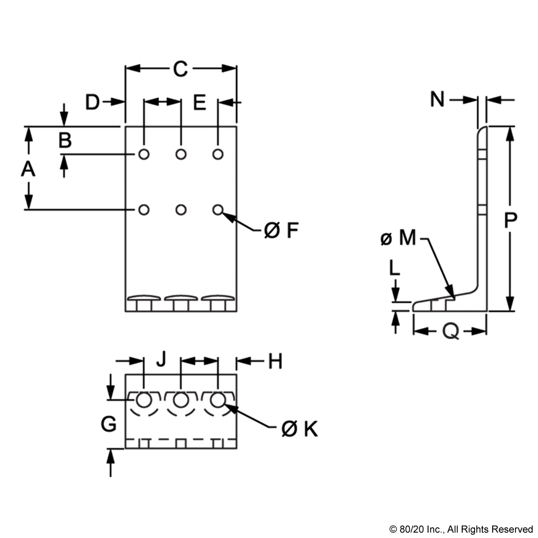 10 SERIES 2" ECONOMY FLOOR MOUNT BASE PLATE