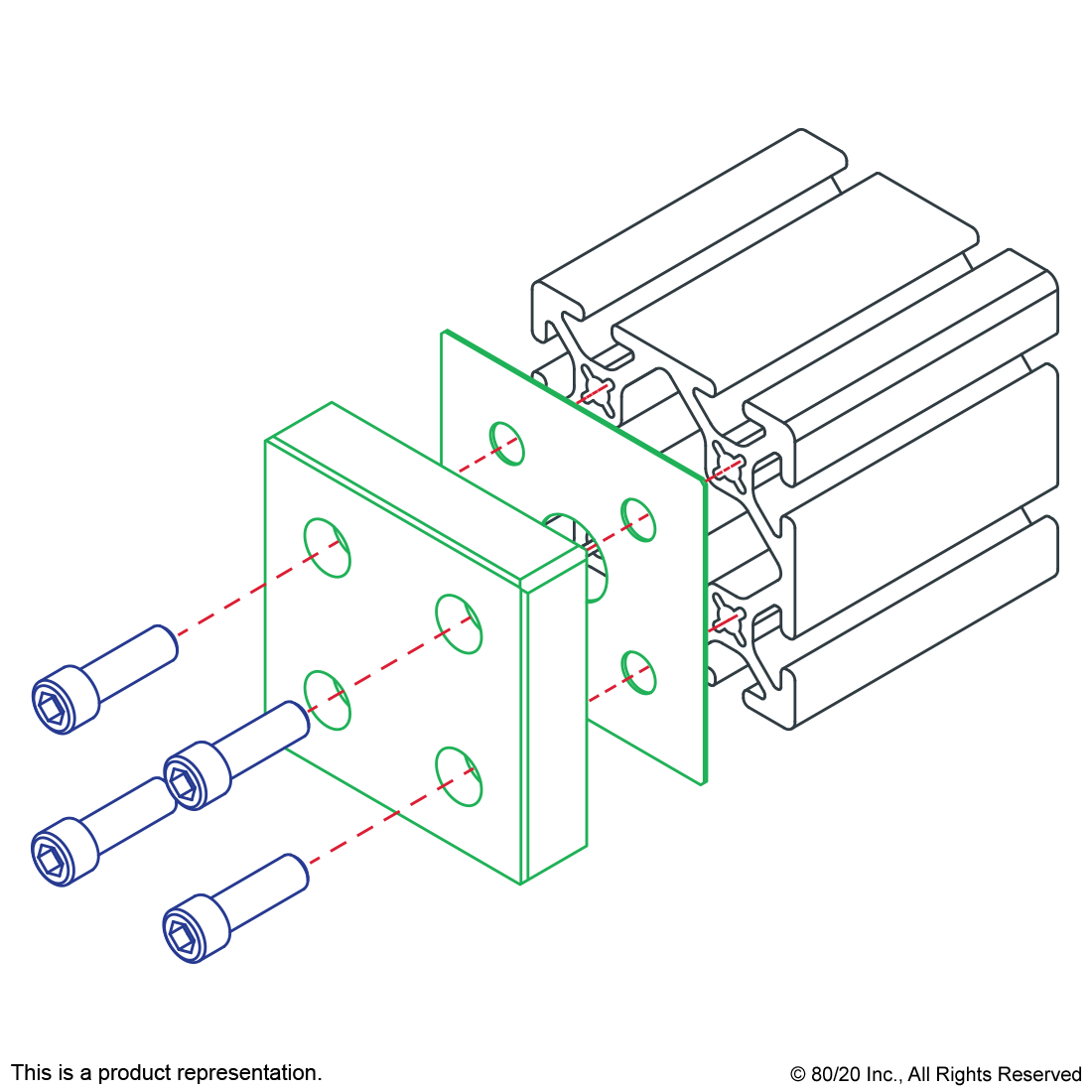10 SERIES 5-HOLE RECTANGULAR PRESSURE MANIFOLD FEED PLATE