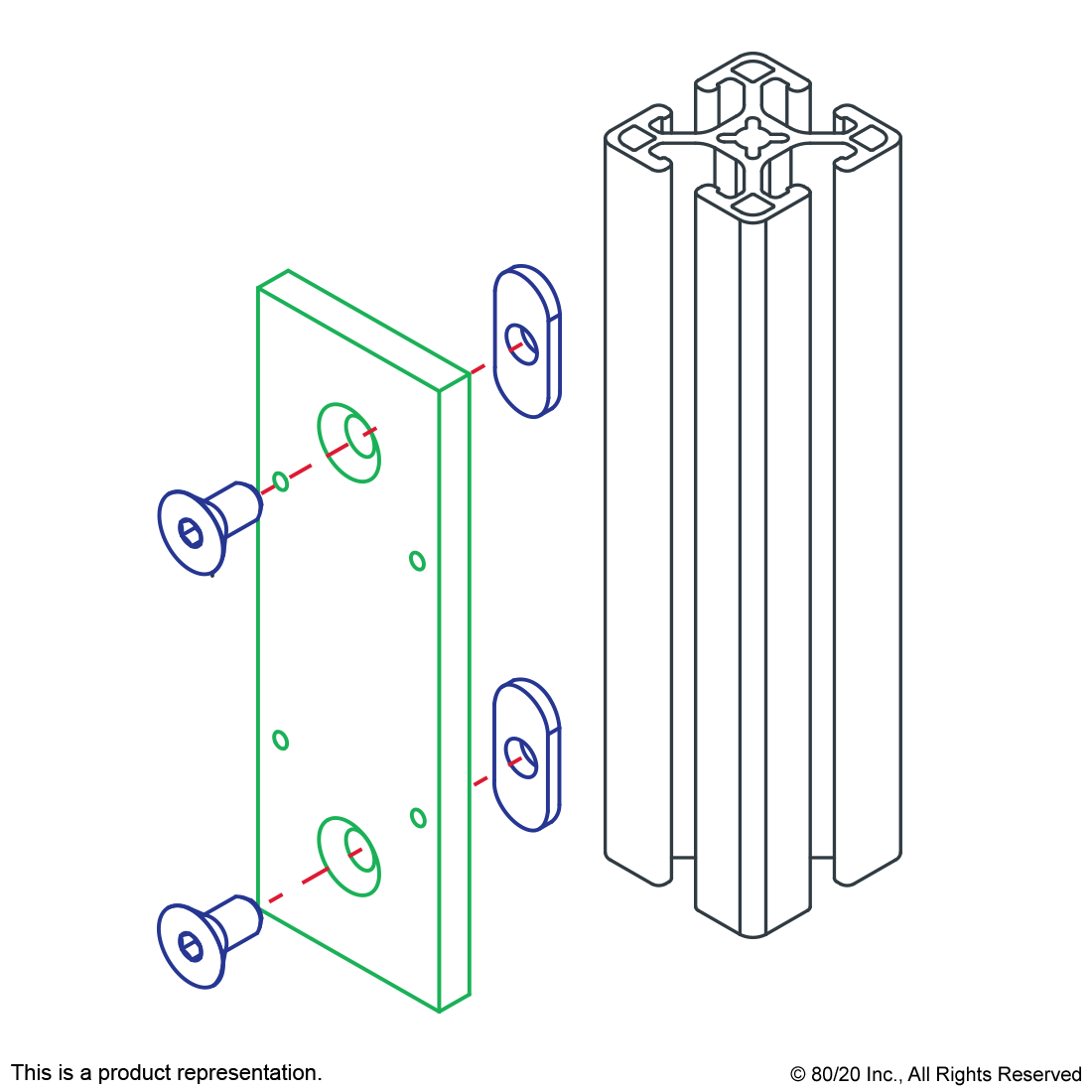 25 SERIES GRABBER™ DOOR CATCH MOUNTING PLATE
