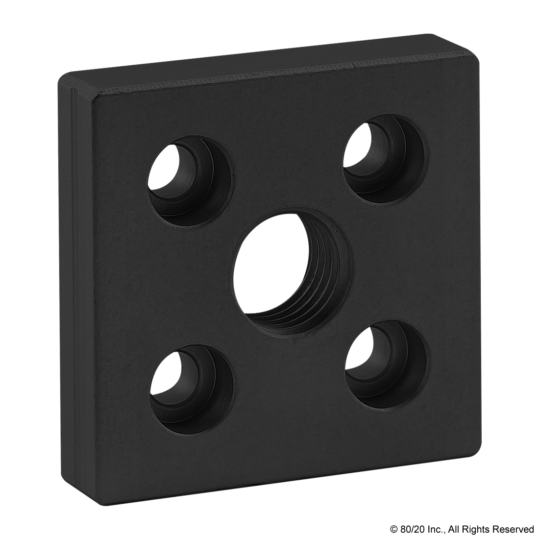 25 SERIES 5 HOLE - CENTER TAP BASE PLATE: 50MM X 50MM WITH M16 TAP
