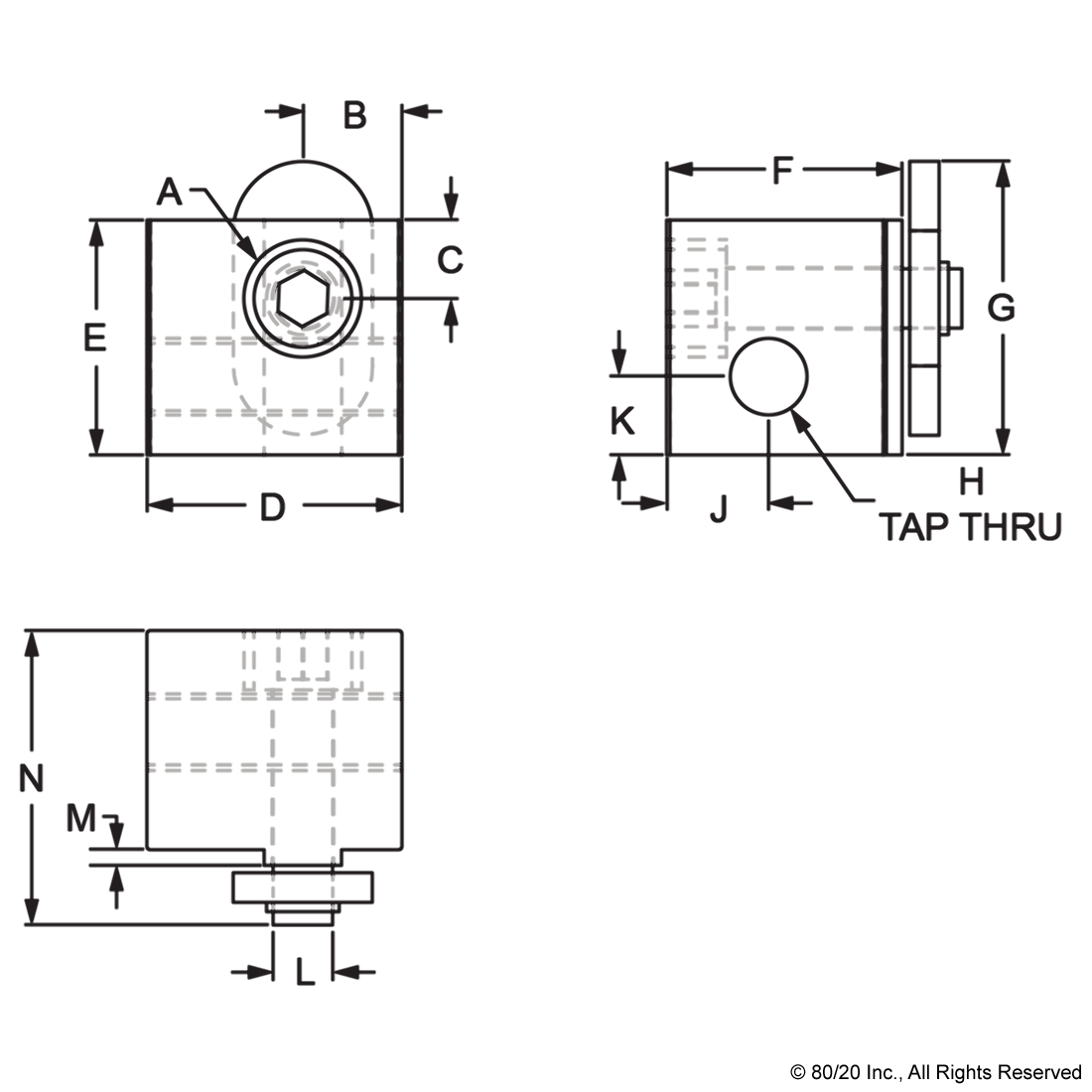 25 SERIES HEAVY PANEL MOUNT BLOCK