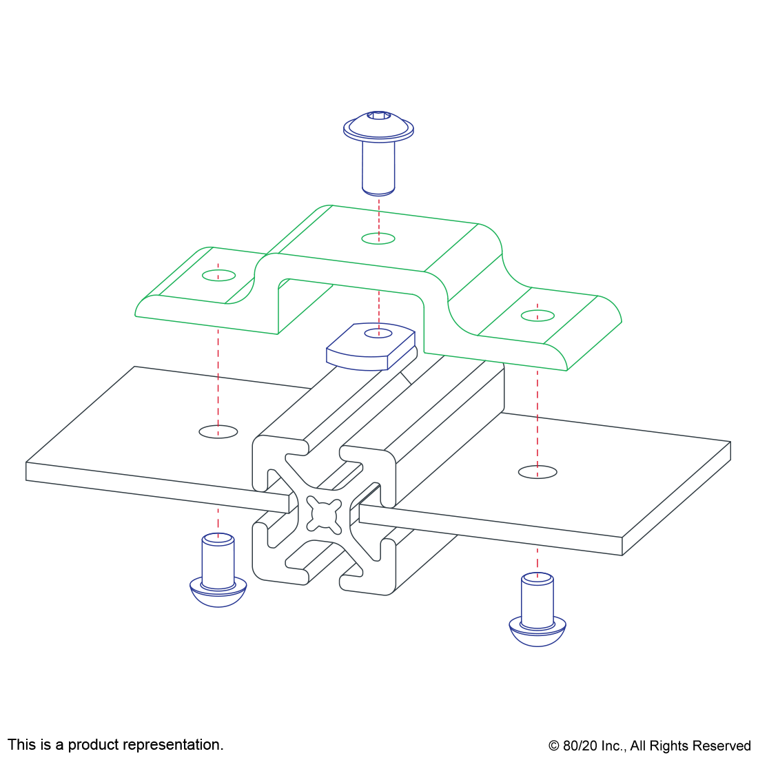 25 SERIES DOUBLE ARM NARROW PANEL RETAINER