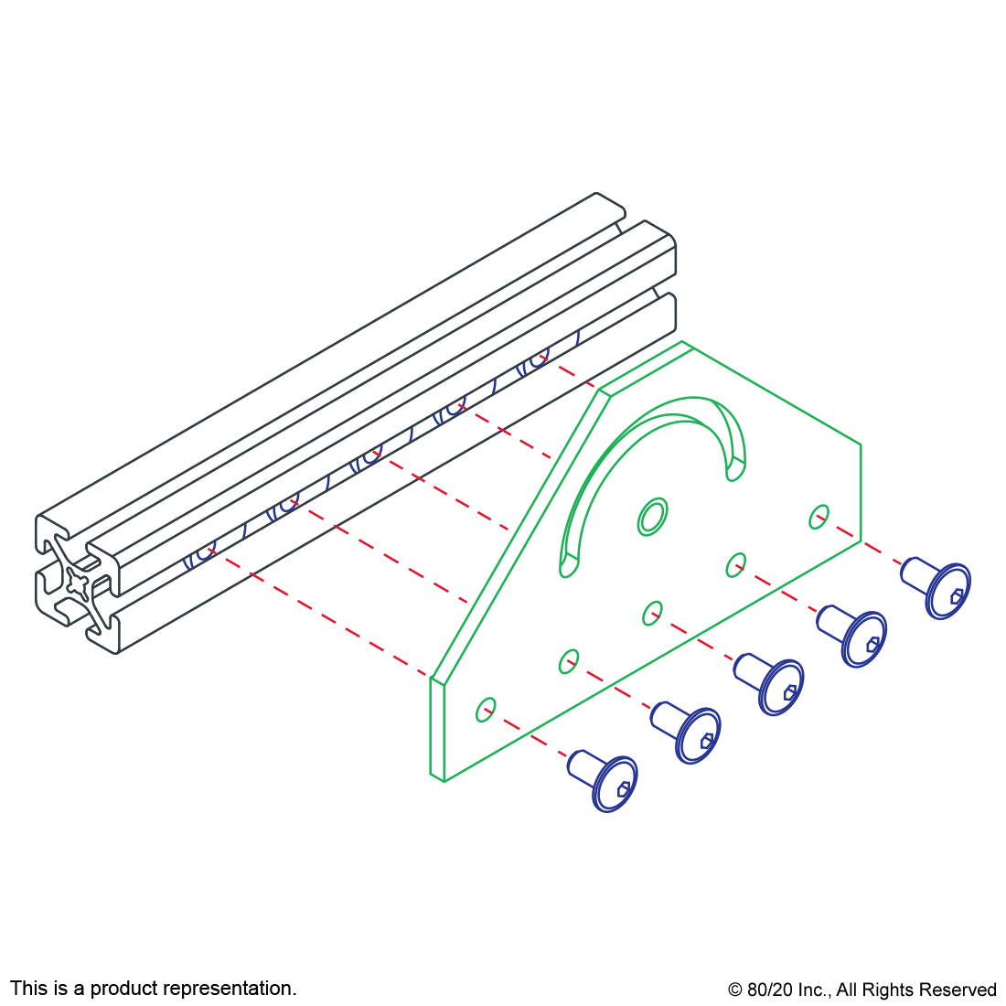 25 SERIES 180 DEGREE PIVOT BRACKET