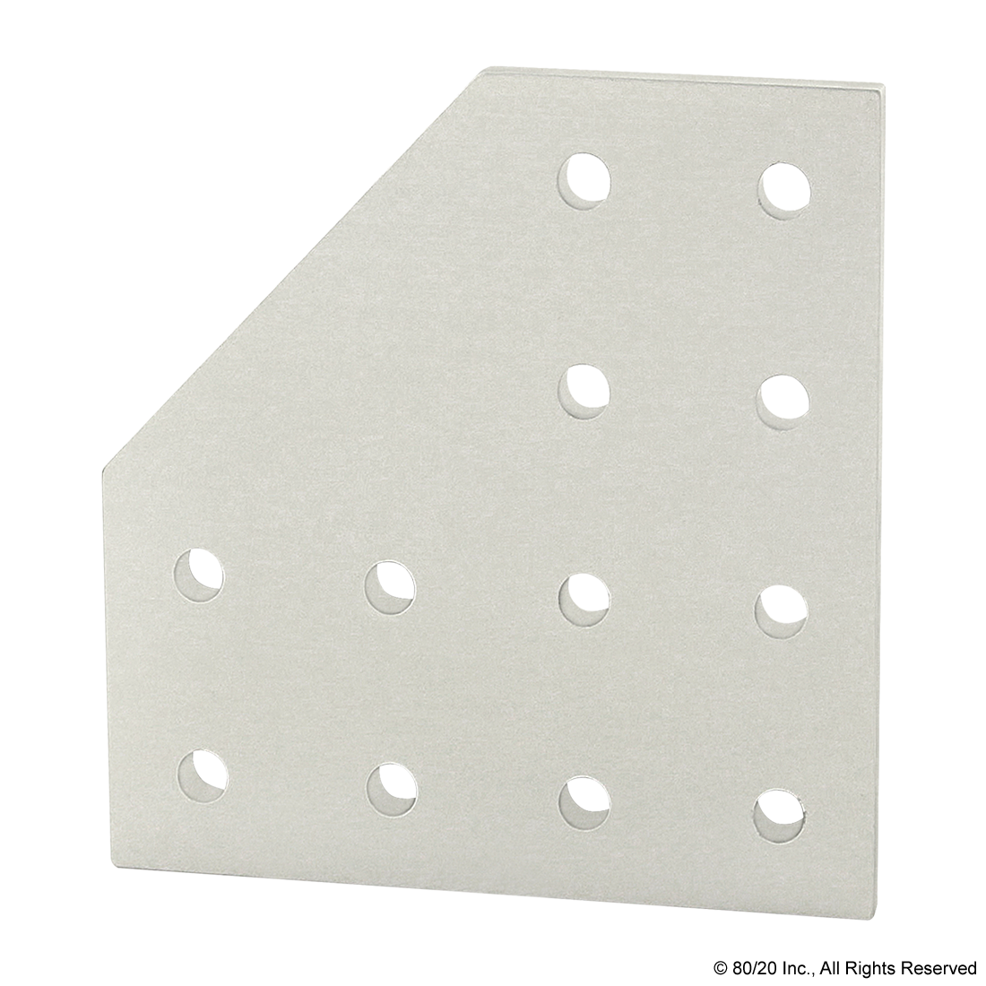 25 SERIES 12 HOLE - 90 DEGREE ANGLED FLAT PLATE