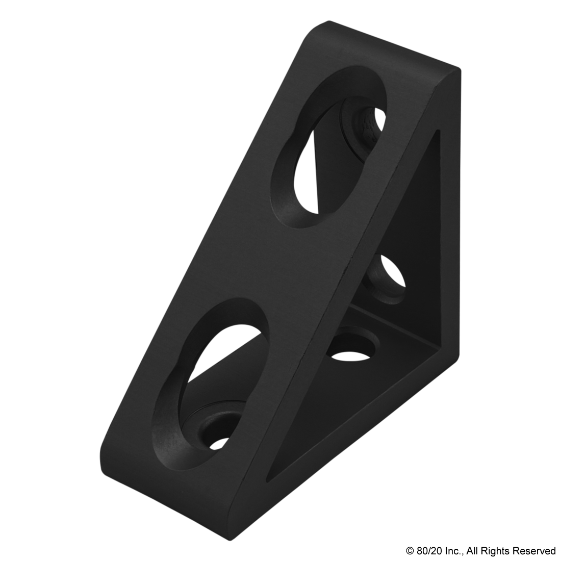 25 SERIES 4 HOLE - TALL GUSSETED INSIDE CORNER BRACKET