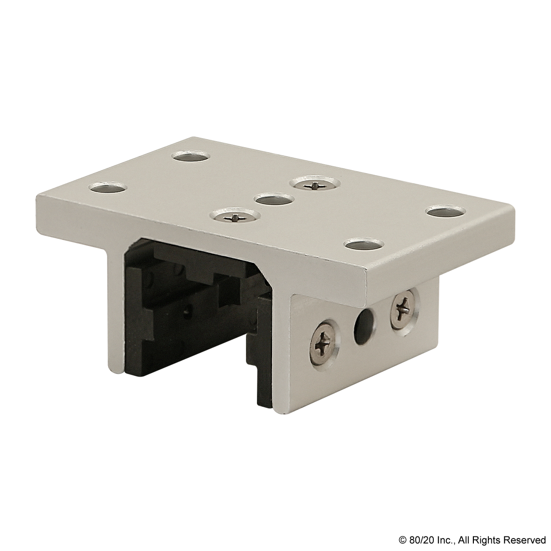 25 SERIES 3 SLOT MOUNT - DOUBLE FLANGE SHORT STANDARD LINEAR BEARING WITH BRAKE HOLES