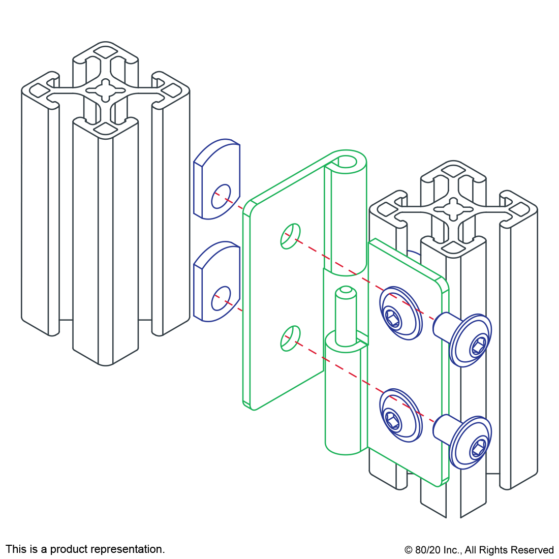 15 SERIES ECONOMY LIFT-OFF HINGE RIGHT HAND WITH SHORT PIN