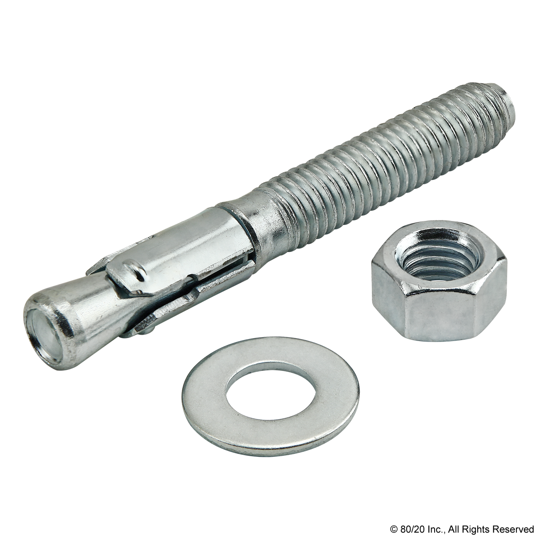 WEDGE FLOOR ANCHOR: 1/2-13 X 3.750"