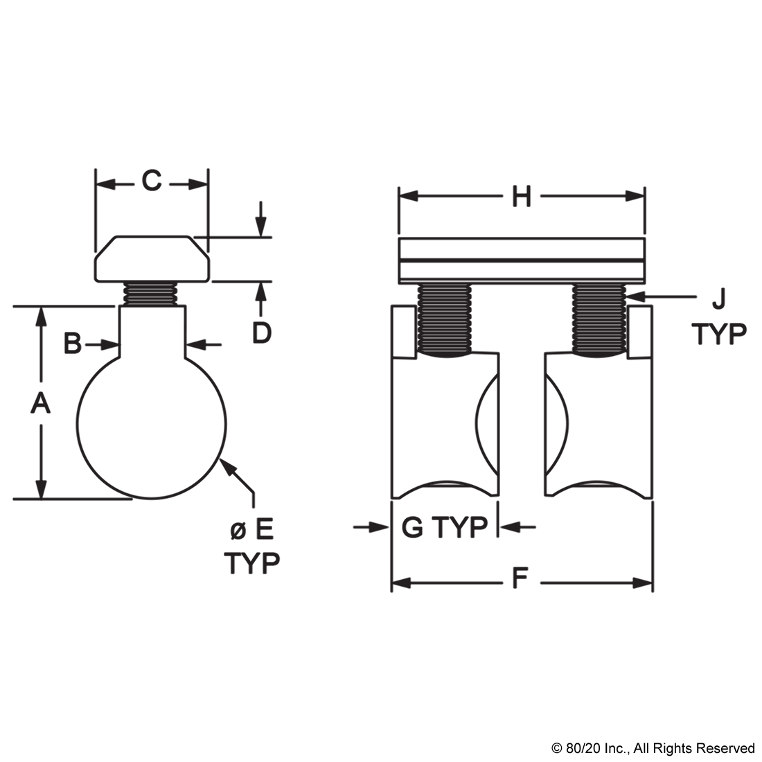 15 SERIES 5/16-18 SHORT DOUBLE ANCHOR ASSEMBLY
