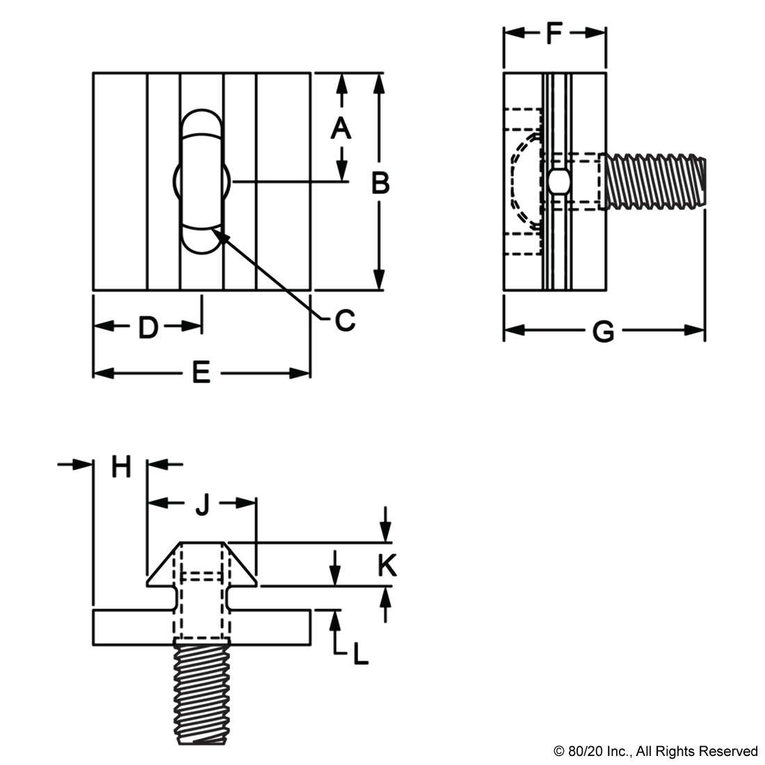 40 SERIES STANDARD SLIDING DOOR GLIDE