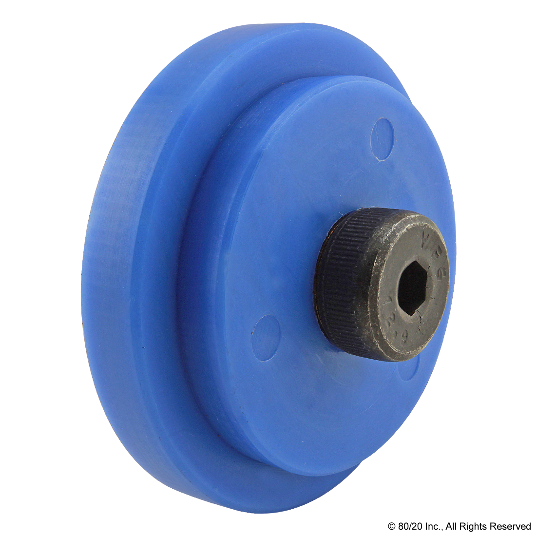 40 TO 40 SERIES ROLLER WHEEL WITH PERMANENT LUBRICATED BUSHING