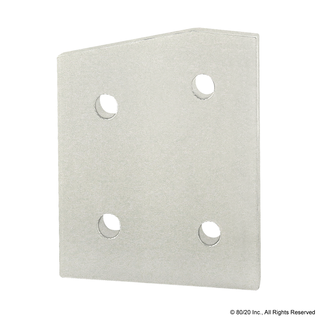 40 SERIES 4 HOLE - 15 DEGREE ANGLED FLAT PLATE