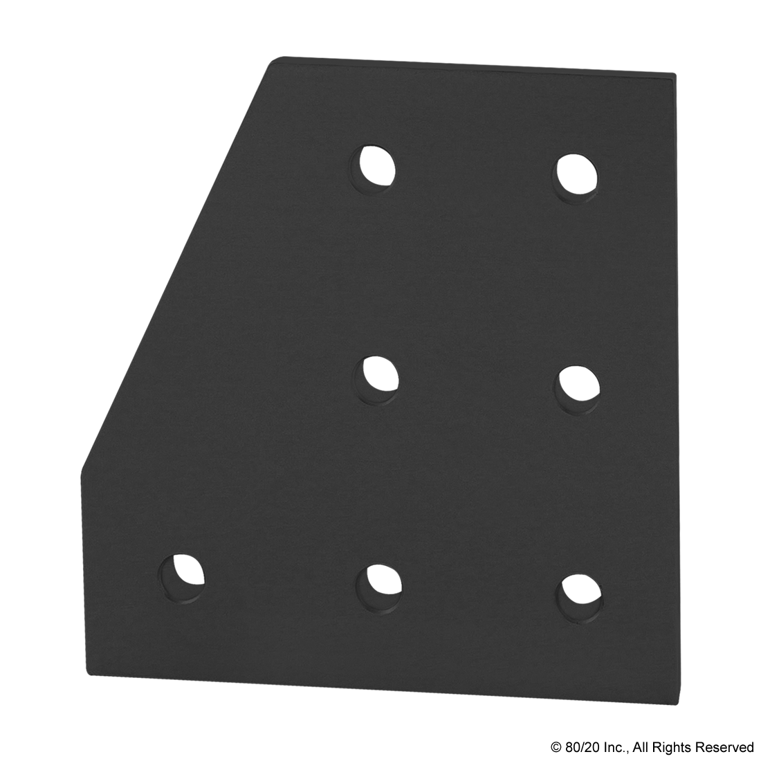 40 SERIES 7 HOLE - 90 DEGREE ANGLED STACKED FLAT PLATE