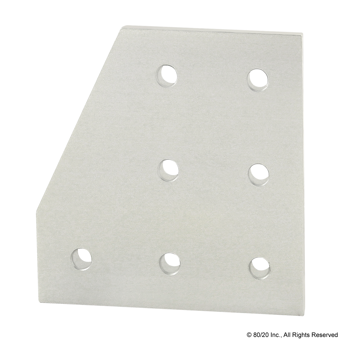 40 SERIES 7 HOLE - 90 DEGREE ANGLED STACKED FLAT PLATE