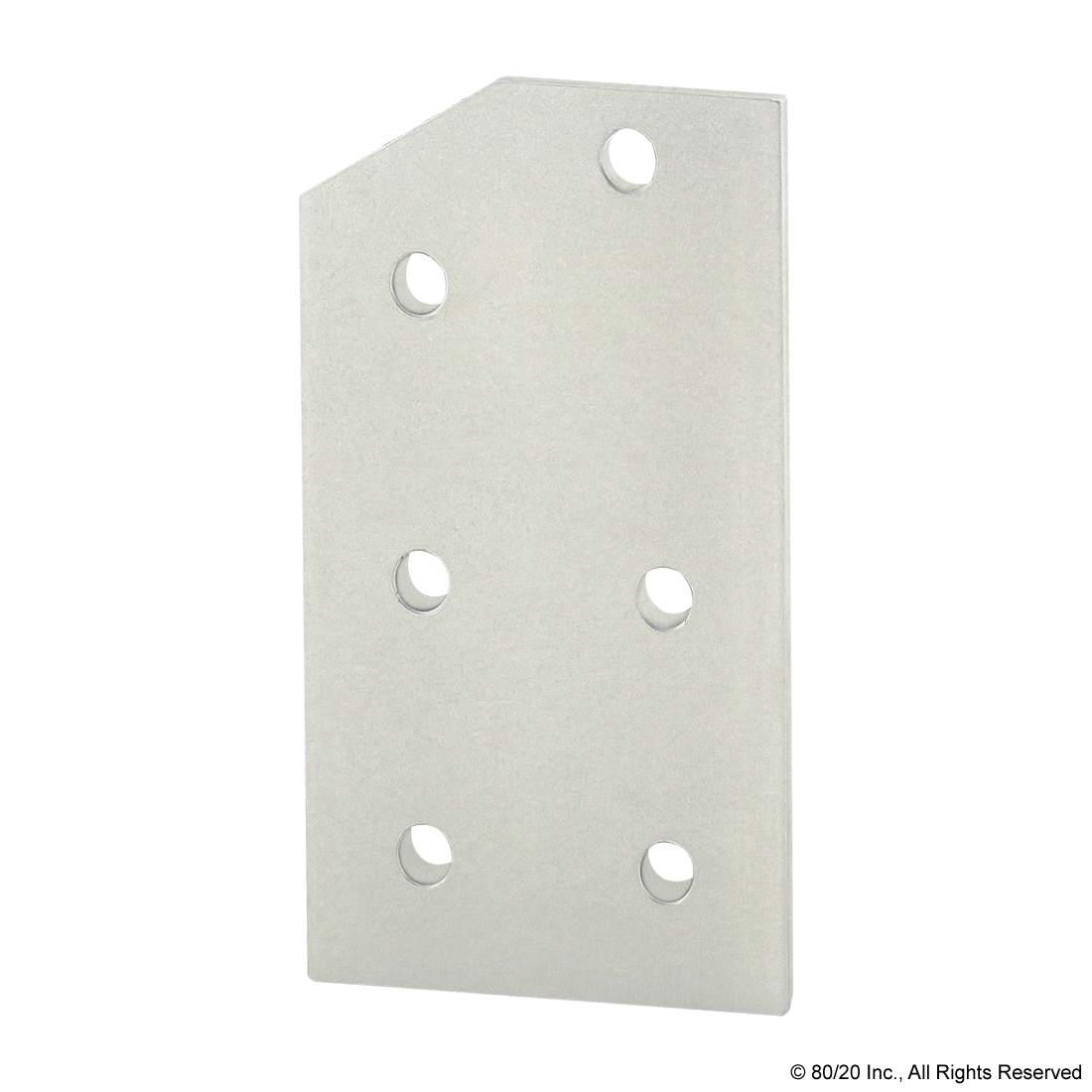 40 SERIES 6 HOLE - 30 DEGREE ANGLED FLAT PLATE