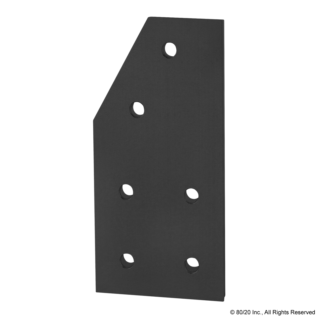 40 SERIES 6 HOLE - 60 DEGREE ANGLED FLAT PLATE