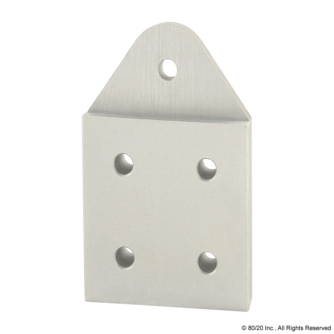 40 SERIES 5 HOLE - RECESSED TRIANGULAR PIVOT PLATE