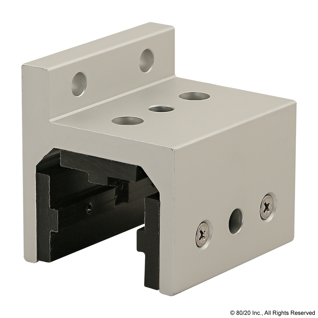 40 SERIES 3 SLOT MOUNT - SINGLE FLANGE SHORT STANDARD LINEAR BEARING WITH BRAKE HOLES