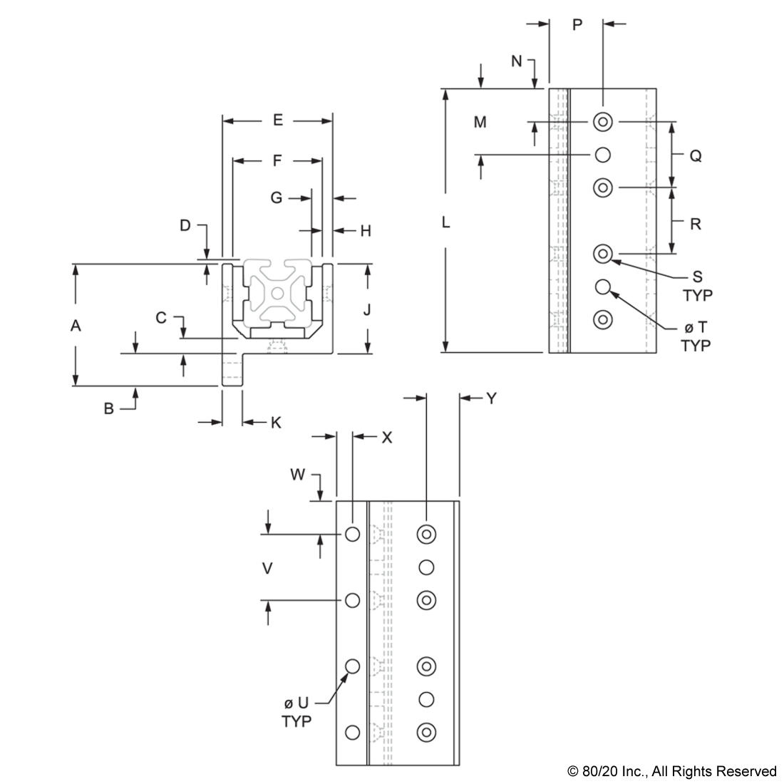 40 SERIES 3 SLOT MOUNT - SINGLE FLANGE LONG HIGH-CYCLE LINEAR BEARING
