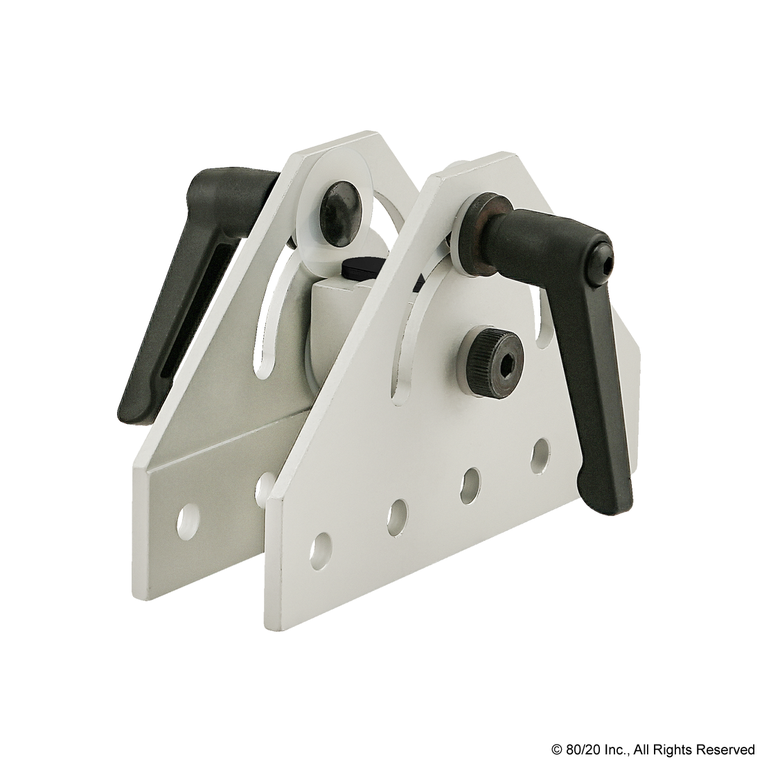 10 SERIES 180 DEGREE DOUBLE PIVOT BRACKET ASSEMBLY WITH "L" HANDLES