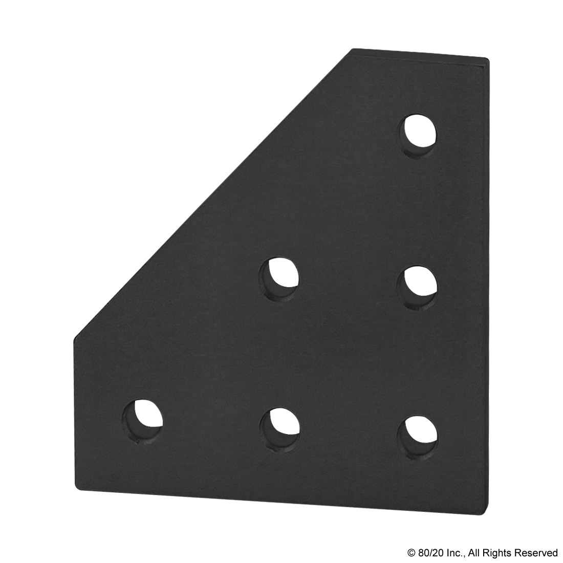 10 SERIES 6 HOLE - 90 DEGREE ANGLED SQUARED FLAT PLATE