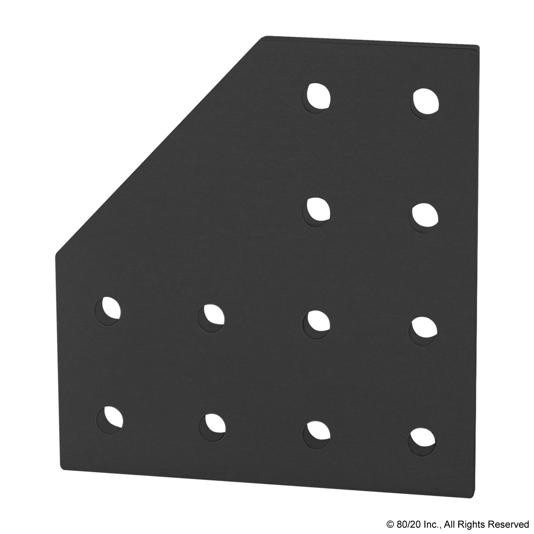 10 SERIES 12 HOLE - 90 DEGREE ANGLED FLAT PLATE