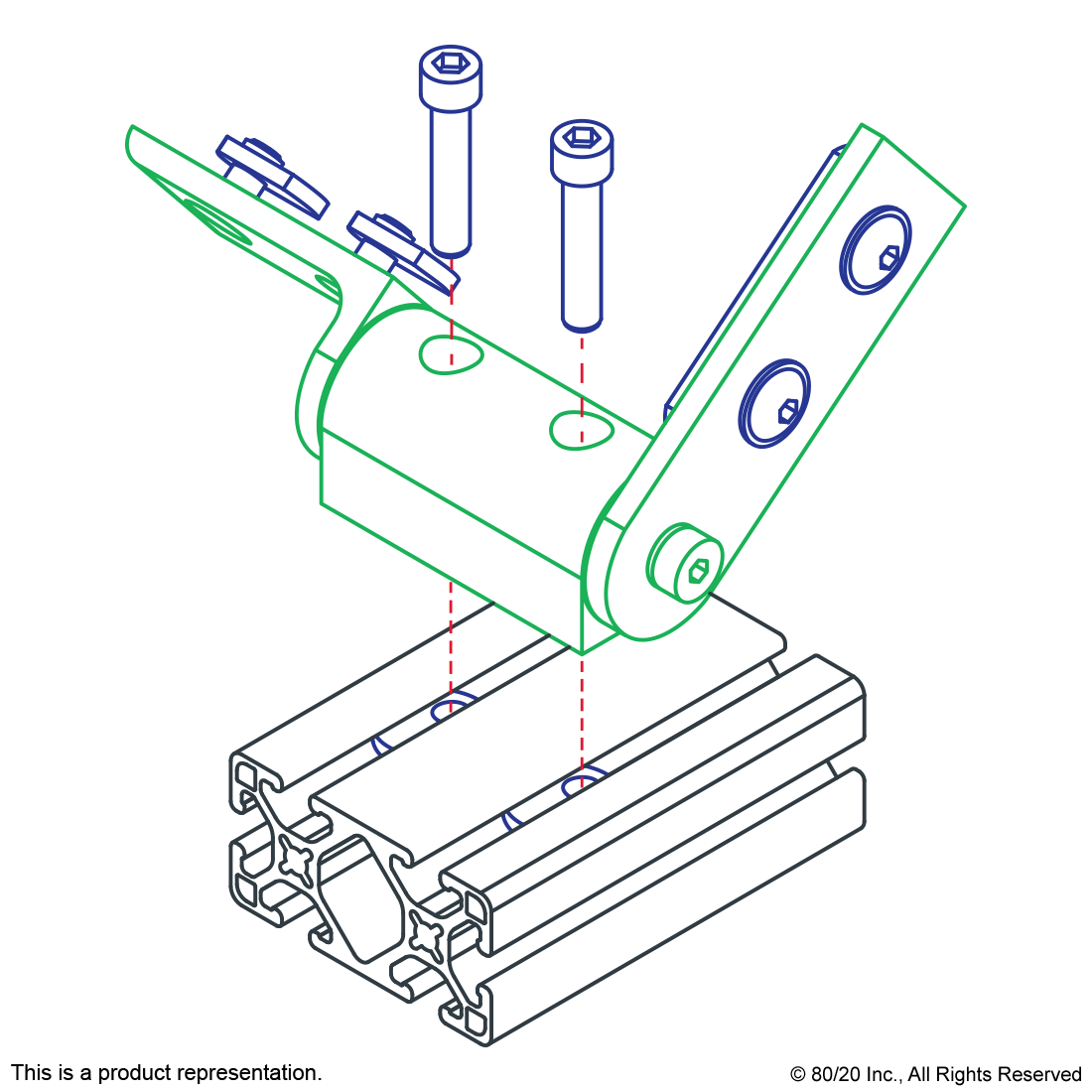 15 SERIES STANDARD UNIVERSAL DYNAMIC PIVOT ASSEMBLY WITH STRAIGHT AND Â€œL" ARM