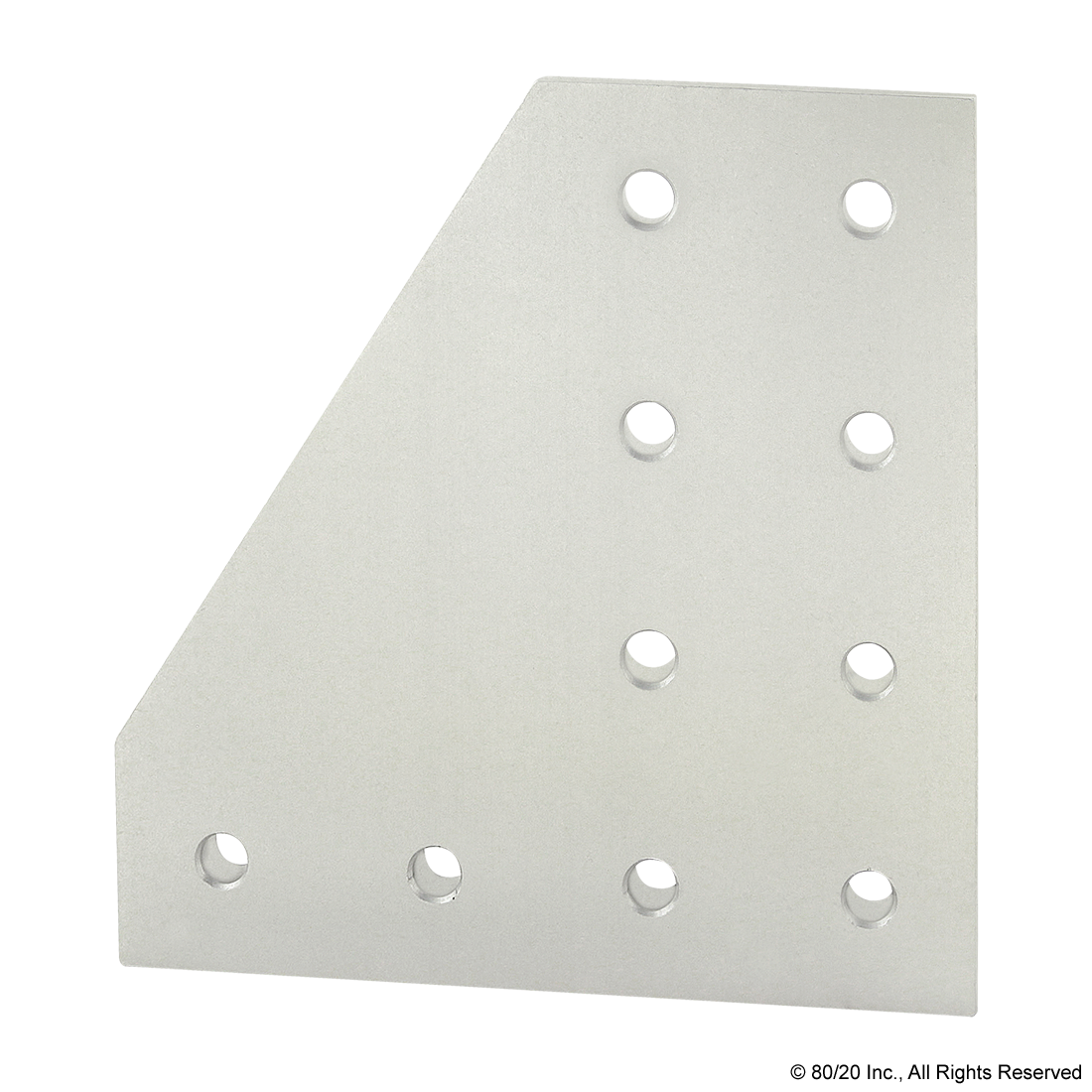 15 SERIES 10 HOLE - 90 DEGREE ANGLED FLAT PLATE