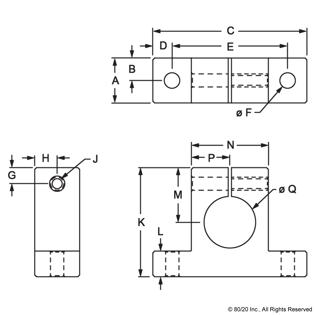15 SERIES 1" HORIZONTAL STANCHION QUICK CLAMP