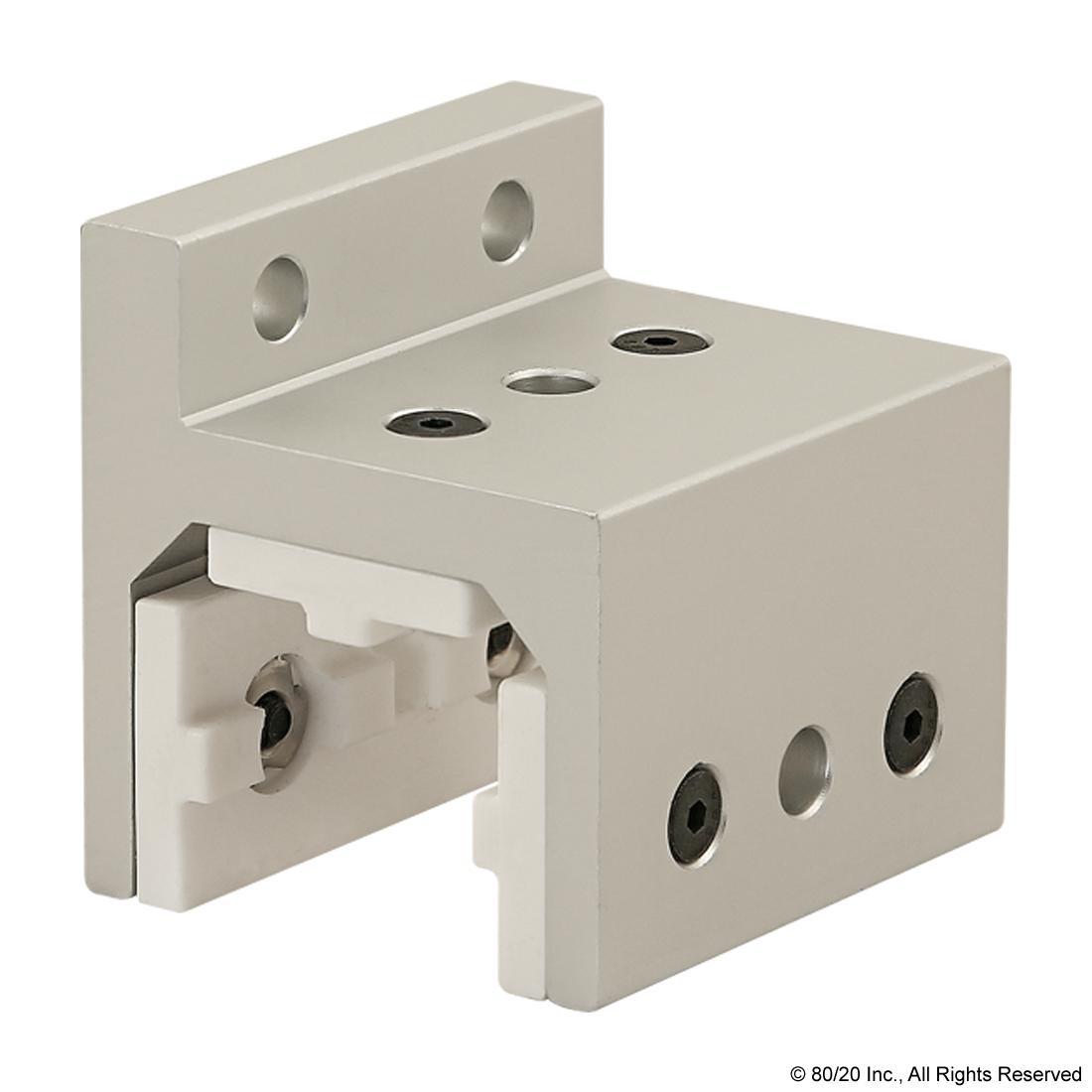15 SERIES 3 SLOT MOUNT - SINGLE FLANGE SHORT HIGH-CYCLE LINEAR BEARING WITH BRAKE HOLES