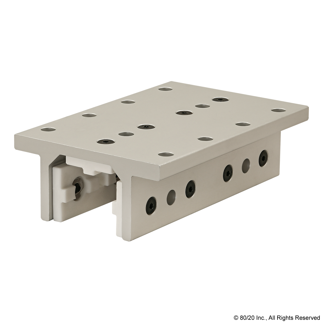 15 SERIES 3 SLOT MOUNT - DOUBLE FLANGE LONG HIGH-CYCLE LINEAR BEARING WITH BRAKE HOLES