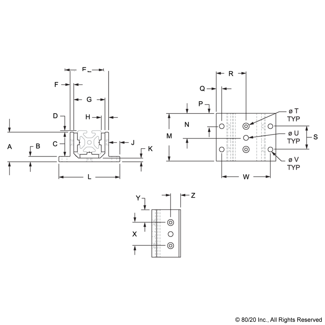 10 SERIES 3 SLOT MOUNT - DOUBLE FLANGE SHORT STANDARD LINEAR BEARING