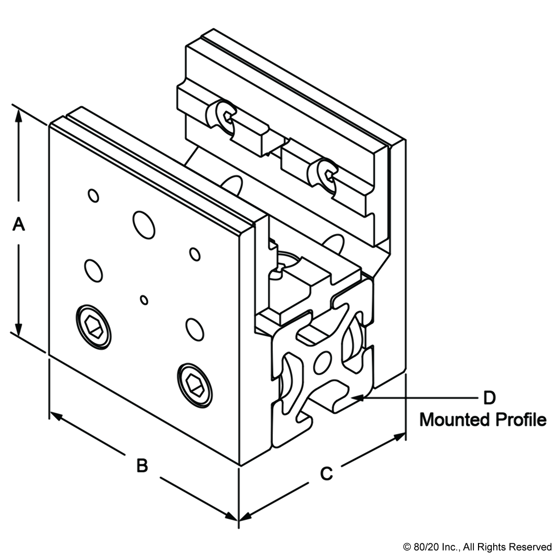 10 SERIES SHORT - SINGLE MOUNT UNIBEARING™ ASSEMBLY