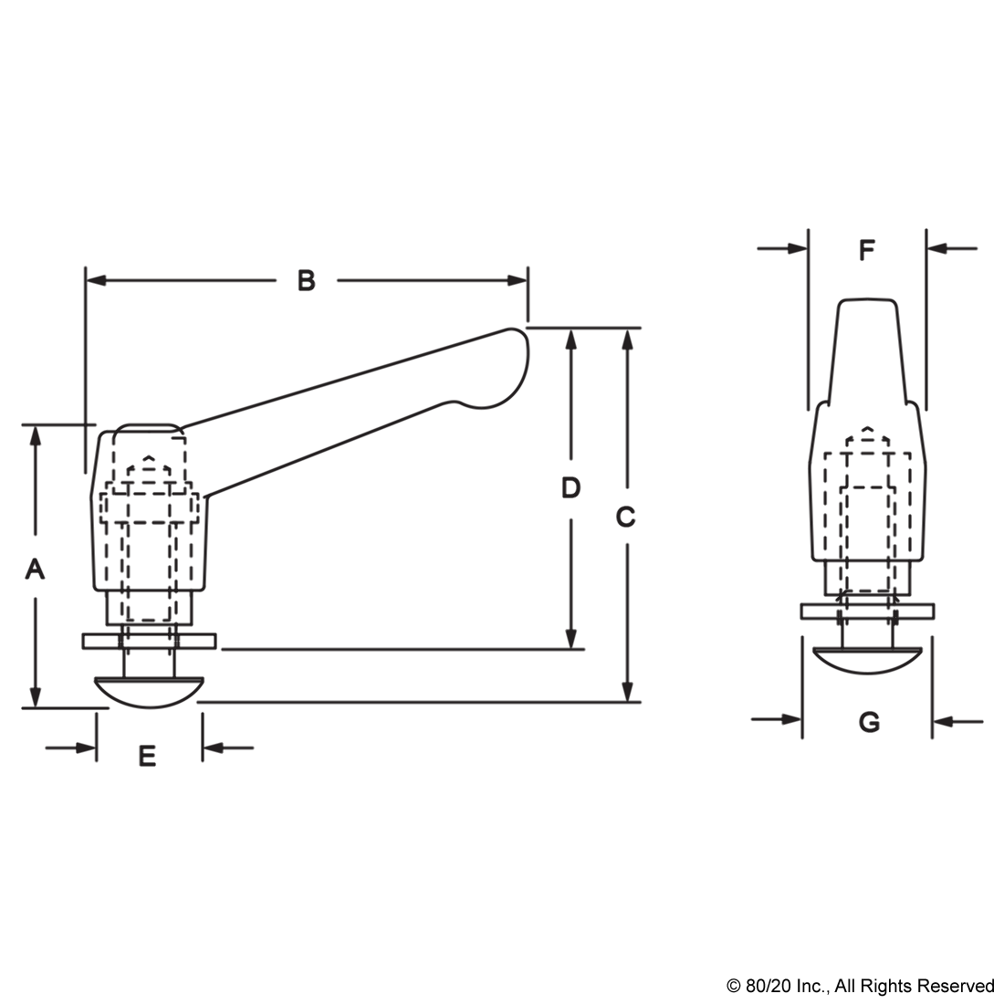 15 SERIES "L" HANDLE LINEAR BEARING BRAKE KIT