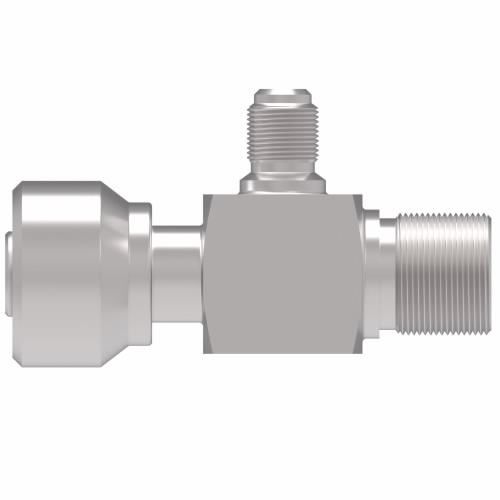 90° BUMPED TUBE O-RING R134A PORT