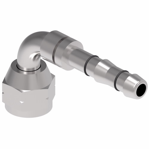 EMUSA Black -6AN Male To -8AN Male 0 Degree Flare Hose End Fitting Adapter