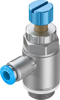 GRLA-3/8-QS-6-RS-D ONE-WAY FLOW CONTROL VALVE