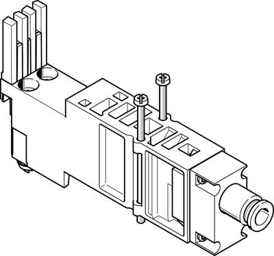 VMPA2-VSP-QS6 VERTICAL PRESSURE SUPPLY PLATE