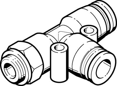 QSTL-G1/2-16 PUSH-IN T-FITTING