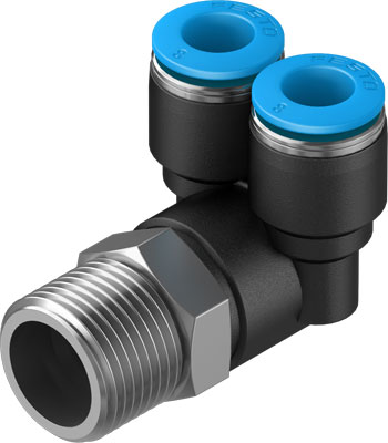 QSYL-3/8-8 PUSH-IN Y-FITTING