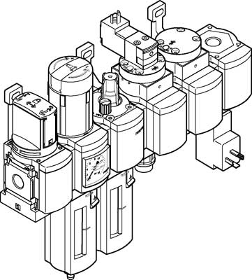 MSB6N-1/2:C3J4M1D7A1F3-WP SERVICE UNIT COMBINATION