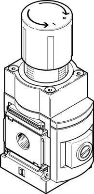 MS6-LRP-1/2-D7-A8 PRECISION PRESSURE REGULATOR