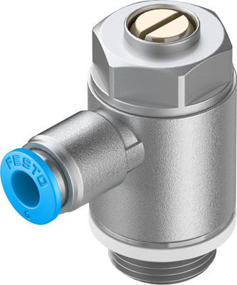 GRLA-3/8-QS-6-D ONE-WAY FLOW CONTROL VALVE