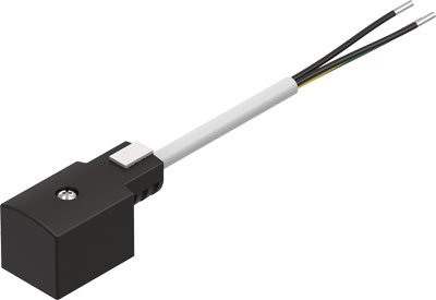 KMF-1-24DC-2.5-LED PLUG SOCKET WITH CABLE