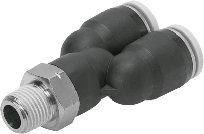 QBY-1/8-3/16-U PUSH-IN Y-FITTING