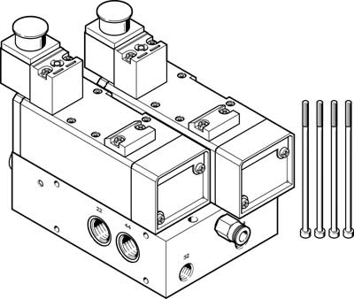 VABP-S1-2V1G-G38-2M-A1 SUB-BASE
