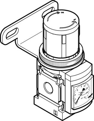 MS4-LR-1/8-D6-WR PRESSURE REGULATOR