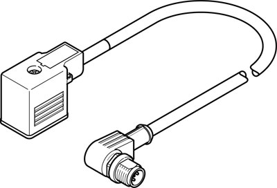 NEBV-B2W3F-P-K-0.6-N-M12W3 CONNECTING CABLE